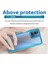 Motorola Moto G14 4g Tpu+Akrilik Cep Telefonu Kılıfı Düşmeye Dayanıklı Arka Kapak-Şeffaf Mavi (Yurt Dışından) 4