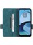 Motorola Moto G14 4g Stand Telefon Kılıfı Çizilmez Pu Deri Donanım Dekor Cüzdan Koruyucu Kılıf-Mavi (Yurt Dışından) 2