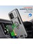 Motorola Moto G84 5g Kılıf Halka Kickstand Pc + Tpu Telefon Koruyucu Sürgülü Kamera Kapağı-Gri (Yurt Dışından) 5
