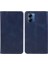 Motorola Moto G14 4g Için Pu Deri Flip Kılıf, Stand Cüzdan Dana Dokusu Manyetik Kapatma Telefon Kılıfı-Mavi (Yurt Dışından) 1