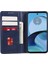 Motorola Moto G14 4g Için Pu Deri Flip Kılıf, Stand Cüzdan Dana Dokusu Manyetik Kapatma Telefon Kılıfı-Mavi (Yurt Dışından) 4