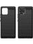 Motorola Moto G72 4g Düşme Koruması Esnek Tpu Telefon Arka Kapağı Fırçalanmış Karbon Fiber Doku Cep Telefonu Kılıfı-Siyah (Yurt Dışından) 3