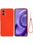 Motorola Edge 30 Neo 5g/edge 30 Lite Çizilmez Sıvı Silikon Cep Telefonu Kılıfı Darbeye Dayanıklı Koruyucu Kılıf Askılı-Kırmızı (Yurt Dışından) 1
