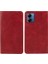 Motorola Moto G14 4g Için Pu Deri Flip Kılıf, Stand Cüzdan Dana Dokusu Manyetik Kapatma Telefon Kılıfı-Kırmızı (Yurt Dışından) 1