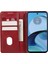 Motorola Moto G14 4g Için Pu Deri Flip Kılıf, Stand Cüzdan Dana Dokusu Manyetik Kapatma Telefon Kılıfı-Kırmızı (Yurt Dışından) 4