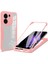 Oppo RENO13 F 5G/RENO13 F 4g Kılıf Akrilik+Tpu Şeffaf Telefon Kılıfı Pet Ekran Filmi-Pembe (Yurt Dışından) 1