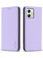 Bınfen Color BF18 Motorola Moto G54 5g Deri Kapak Kart Tutucu Stand Telefon Kılıfı-Mor (Yurt Dışından) 1