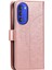 Motorola Moto G51 5g Için Mandala Çiçek Baskılı Telefon Kılıfı, Pu Deri Darbeye Dayanıklı Cüzdan Kılıf Standı Kabuk Bilek Kayışı Ile-Gül Altını (Yurt Dışından) 3