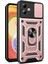 Motorola Moto G14 4g Kapak Sürgülü Lens Kapağı Pc + Tpu Koruyucu Telefon Kılıfı - Gül Altını (Yurt Dışından) 1
