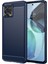 Motorola Moto G72 4g Düşme Koruması Esnek Tpu Telefon Arka Kapağı Fırçalanmış Karbon Fiber Doku Cep Telefonu Kılıfı-Mavi (Yurt Dışından) 1