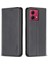 Bınfen Color BF18 Motorola Moto G84 5g Kılıf Pu Deri Kart Yuvaları Telefon Kılıfı Kabuk-Siyah (Yurt Dışından) 1