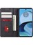Motorola Moto G14 4g Için Pu Deri Flip Kılıf, Stand Cüzdan Dana Dokusu Manyetik Kapatma Telefon Kılıfı-Siyah (Yurt Dışından) 4