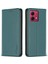 Bınfen Color BF18 Motorola Moto G84 5g Kılıf Pu Deri Kart Yuvaları Telefon Kılıfı Kabuk-Yeşil (Yurt Dışından) 1