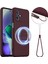 Motorola Moto G54 Power 5g/motorola Moto G64 5g/motorola Moto G54 5g Kılıf Magsafe Düşmeye Karşı Dayanıklı Sıvı Silikon Telefon Kılıfı ile Uyumlu-Şarap Kırmızısı (Yurt Dışından) 1
