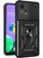 Motorola Moto G72 4g Kickstand Pc+Tpu Telefon Kılıfı Sürgülü Itmeli Çekmeli Kamera Lens Koruma Kılıfı-Siyah (Yurt Dışından) 1