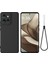 Motorola Edge 50 Neo 5g/moto S50 5g/thinkphone 25 5g Kılıf Sıvı Silikon Çizilmez Telefon Kılıfı El Kayışı Ile-Siyah (Yurt Dışından) 1