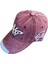 Spor Beyzbol Şapkası Bordo Kot Kumaşı Strapback Cap 1