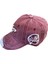Spor Beyzbol Şapkası Bordo Kot Kumaşı Strapback Cap 2