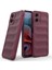 Motorola Moto G45 5G/G34 5g Telefon Kılıfı Tpu Düşme Koruması Sağlam Tasarım Kabuk-Şarap Kırmızısı (Yurt Dışından) 2