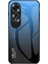Oppo A60 4g Kılıf Temperli Cam + Pc + Tpu Telefon Kılıfı - Degrade Mavi Siyah (Yurt Dışından) 1