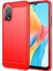 Oppo A38 4G/A18 4g Kılıf Çizilmez Telefon Kılıfı Karbon Fiber Doku Tpu Telefon Kabuğu-Kırmızı (Yurt Dışından) 1