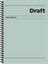 Çizgili Sert Kapak Spiralli Draft Defter Yeşil 17X24 80 Yaprak Kareli 1