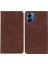 Motorola Moto G14 4g Için Pu Deri Flip Kılıf, Stand Cüzdan Dana Dokusu Manyetik Kapatma Telefon Kılıfı-Kahverengi (Yurt Dışından) 1