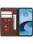 Motorola Moto G14 4g Için Pu Deri Flip Kılıf, Stand Cüzdan Dana Dokusu Manyetik Kapatma Telefon Kılıfı-Kahverengi (Yurt Dışından) 4