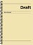 Kareli Sert Kapak Spiralli Draft Defter Sarı 17X24 1