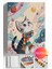 Sayılarla Boyama Seti Numaralı Tuval Fırça Boya Dahil Kasnaklı Set 50X70 cm - Kış ve Kedi 1