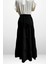 Kadın Beli Lastikli Katlı Müslin Uzun Etek 4