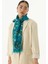 Lina Nine Desen Petrol Mavi Pamuklu Şal 1