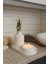 Seramik Vazo, Tealight Mumluk ve Dekoratif Tepsi Seti - Beyaz Minimal Tasarım 5