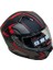 Jk Kask Çene Açılır Siyah Kırmızı L 3