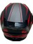 Jk Kask Çene Açılır Siyah Kırmızı L 5