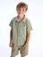 Lcw Kids Yeşil Basic Cepli Erkek Çocuk Poplin Gömlek 2