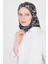 Siyah Desenli Eşarp 5694 3