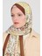 Kahve Kazayağı Desenli Jakar Şal 5686 3
