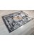Rustic 1076 Siyah Gri 160X230 cm Saçaklı Salon Halısı 1