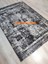Rustic 1076 Siyah Gri 160X230 cm Saçaklı Salon Halısı 2