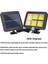 HB-600 Model 120 Cob LED Solar Panel Güneş Enerjili 3 Mod Solar Duvar Lambası Bahçe (2400MAH.) 2
