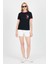 Beyaz Yazı Baskılı Regular Fit Ribana Detaylı Tişört 6325 3