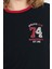 Beyaz Yazı Baskılı Regular Fit Ribana Detaylı Tişört 6325 4