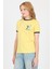 Sarı Yazı Baskılı Regular Fit Ribana Detaylı Tişört 6325 2