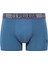 Lisanslı %95 Pamuklu Erkek Fit Boxer 3'lü Kutulu Paket / Indigo - Lacivert - Baskılı 2