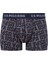 Lisanslı %95 Pamuklu Erkek Fit Boxer 3'lü Kutulu Paket / Indigo - Lacivert - Baskılı 3