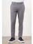 Erkek Gri Yazlık Pamuk Yan Cep Slim Fit Chino Pantolon 1