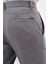 Erkek Gri Yazlık Pamuk Yan Cep Slim Fit Chino Pantolon 4