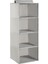 Home Textile 4 Katlı Gri Balıksırtı Dolap Içi Düzenleyici 30 x 30 x 80 cm 2