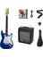 ST-20HHSSB-BL Elektro Gitar-Metalik Mavi Set(Anfi-Softcase-Askı-Tel-Kablo-Pena) 1